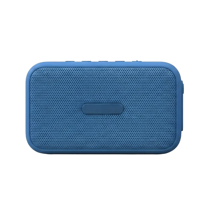 blue bluetooth speaker front