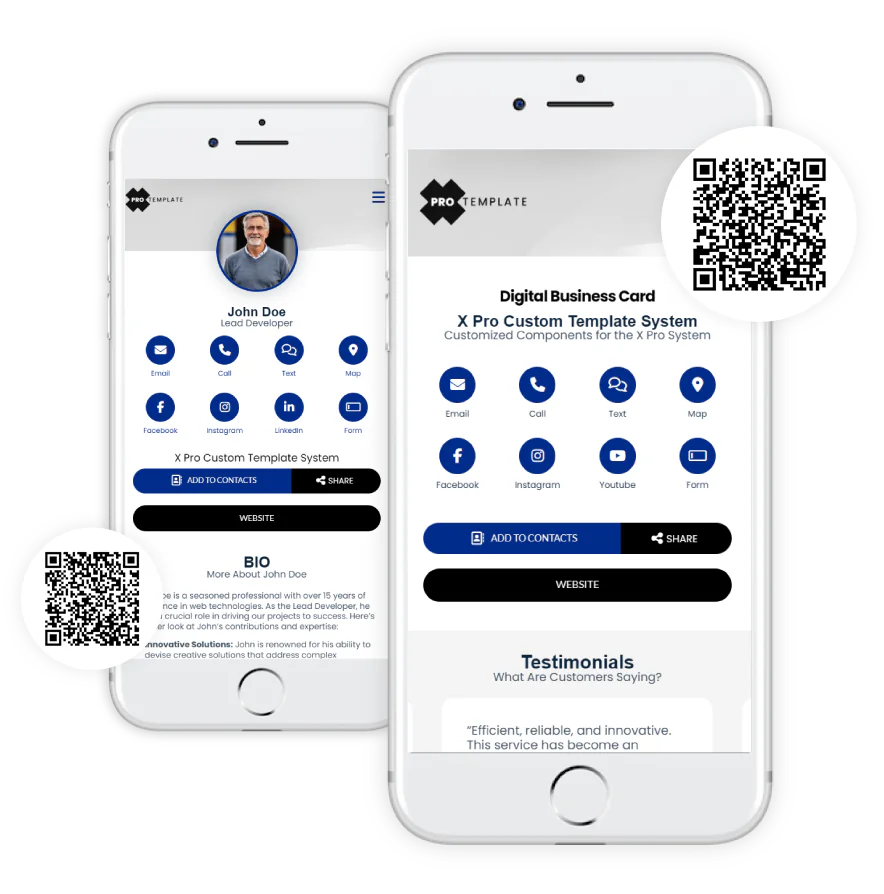 digital company team cards with qr codes digital company team cards with qr codes