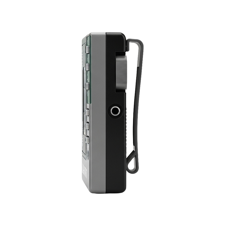 retro cassette player side